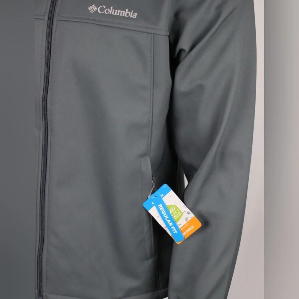 NEW Columbia Men's Softshell Jacket Full Zip Bowen Lake II XM2159 053 Gray S